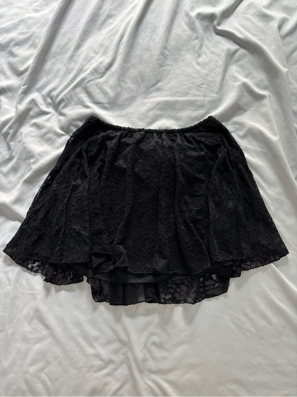 No Boundaries Black Lace Circle Skirt